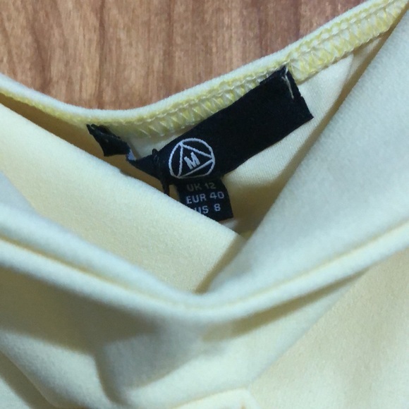 Missguided Off Shoulder Yellow Bodycon Dress NWT - Picture 2 of 2